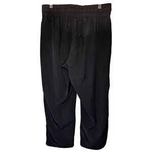 Champion Women's Dark Gray‎ Cropped Track Style Pant - Elastic Drawstring Size M